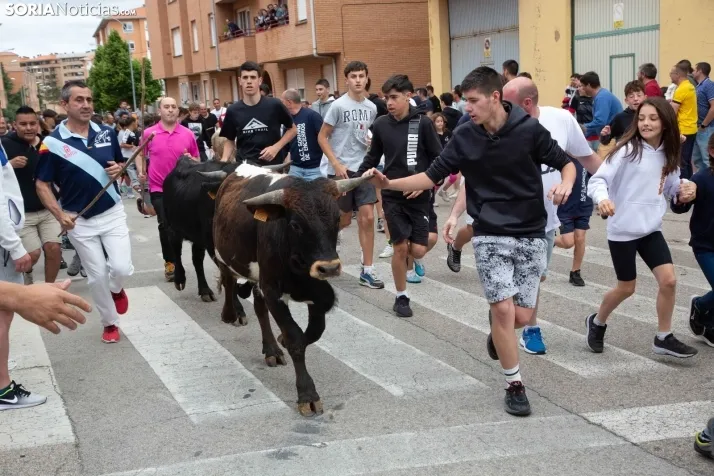 En im&aacute;genes: Los m&aacute;s peque&ntilde;os de Soria tambi&eacute;n se atreven con los encierros