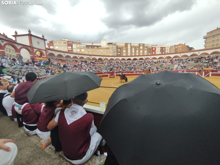 Diluvia en Soria y peligra la corrida del Domingo de Calderas