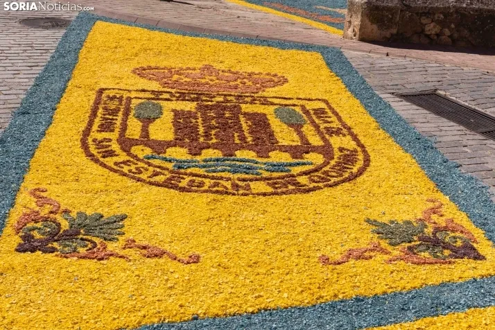 EN FOTOS | Las alfombras florales decoran las calles de San Esteban por el Corpus Christi
