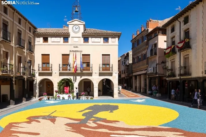 EN FOTOS | Las alfombras florales decoran las calles de San Esteban por el Corpus Christi
