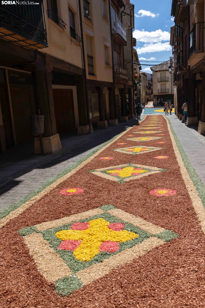EN FOTOS | Las alfombras florales decoran las calles de San Esteban por el Corpus Christi