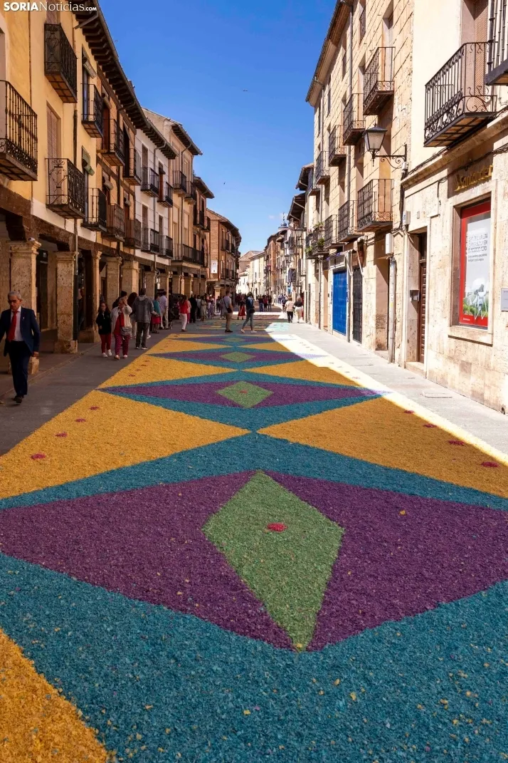 EN FOTOS | El Burgo de Osma se llena de color e ilusi&oacute;n en la procesi&oacute;n del Corpus Christi