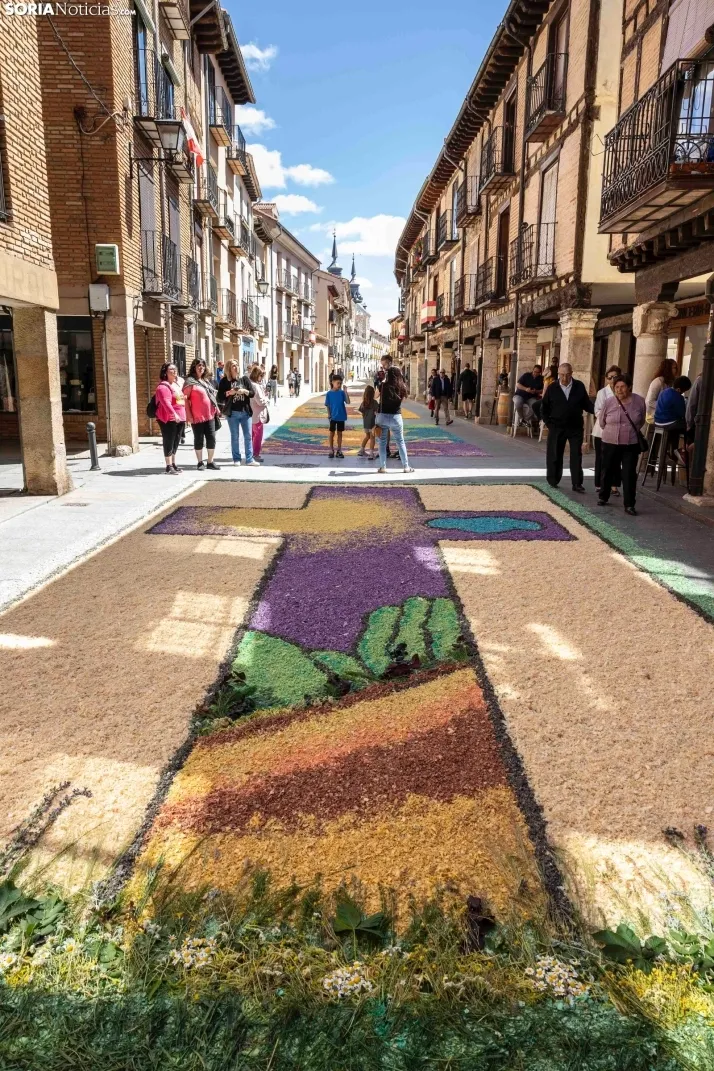 EN FOTOS | El Burgo de Osma se llena de color e ilusi&oacute;n en la procesi&oacute;n del Corpus Christi