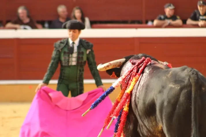 Una imagen del festejo de esta tarde. /Santos Gómez