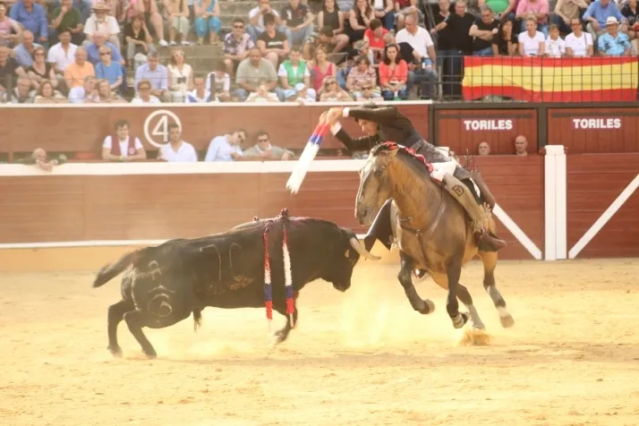 Una imagen del festejo de esta tarde. /Santos Gómez