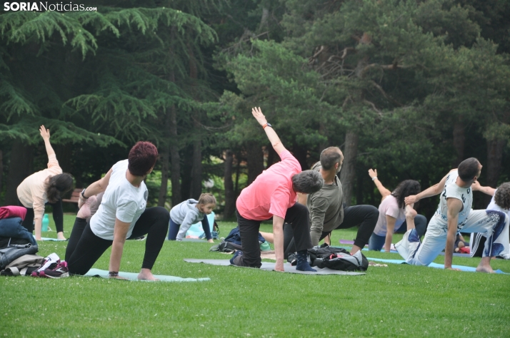 Día Mundial del Yoga en Soria. /SN