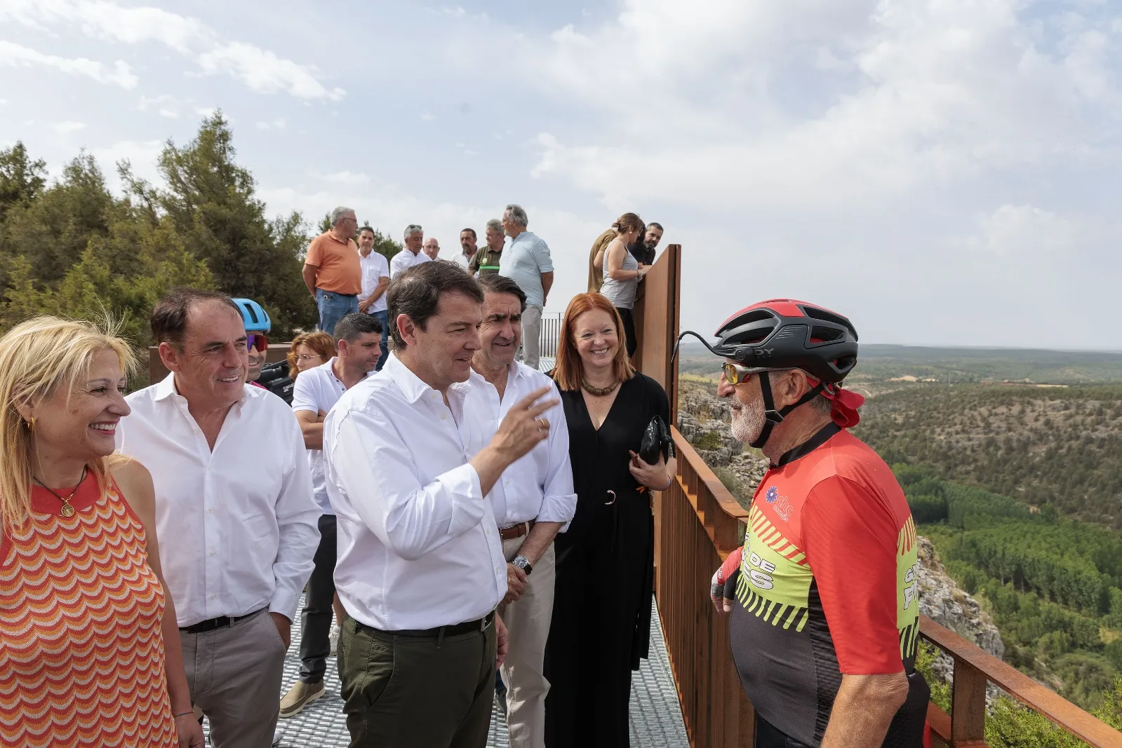 Una imagen de la visita al cañón y a El Burgo de Osma. /SN