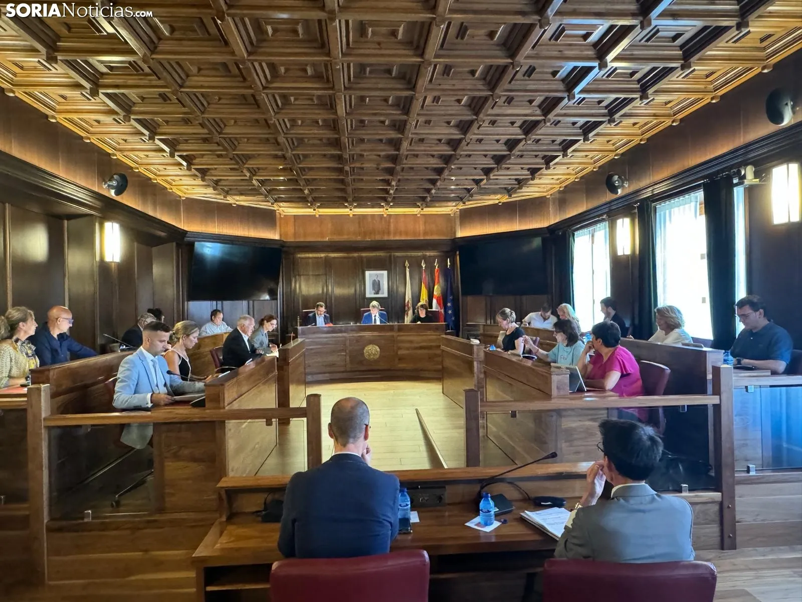 Imágenes del pleno de esta mañana. /SN