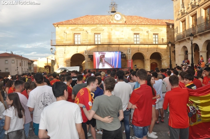 Estas son algunas de las pantallas gigantes en las que se podrá ver la final de la Eurocopa entre España-Inglaterra en Soria