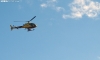 El helicóptero sobrevolando Soria en su regreso de Velilla de los Ajos a Garray. /PC