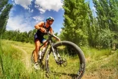 Una de las imágenes esta mañana deportiva en Almazán. /FCYL Triatlón