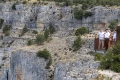 Una imagen de la visita al cañón y a El Burgo de Osma. /SN