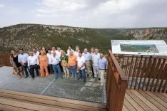 Una imagen de la visita al cañón y a El Burgo de Osma. /SN
