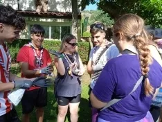 Recogida de residuos en el río Duero por los Scouts
