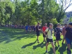 Recogida de residuos en el río Duero por los Scouts
