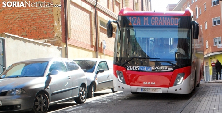 El número de viajeros del transporte urbano sigue al alza en Soria