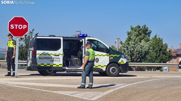 La Guardia Civil sorprende en Soria a un conductor quintuplicando la tasa de alcoholemia