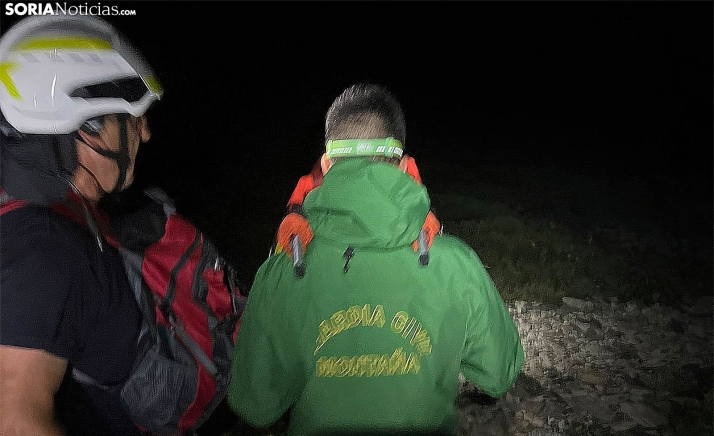 Complicado rescate de un afectado por la enfermedad de Crohn esta madrugada en el Moncayo