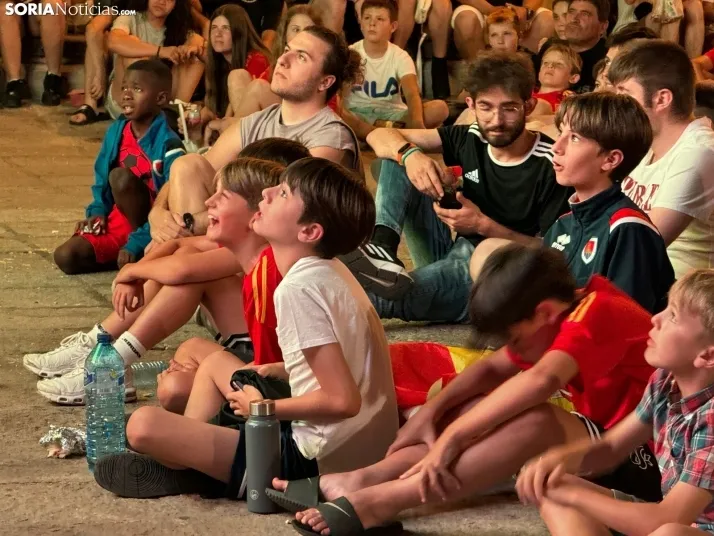 Pantalla gigante Eurocopa. /SN