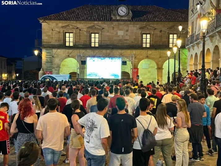 Pantalla gigante Eurocopa. /SN