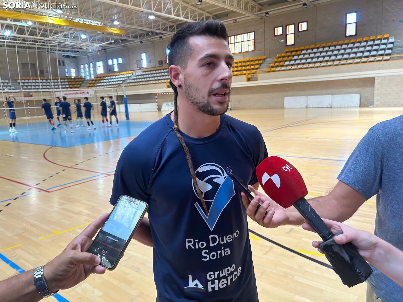 Entreno del Grupo Herce durante la pretemporada.