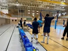Entreno del Grupo Herce durante la pretemporada.