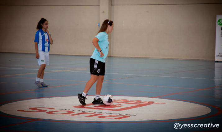 Claudia Barrios, jugadora en el Soria Futsal Fem, preseleccionada con la Selección Española Sub-17