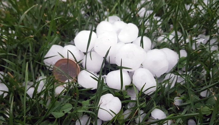 Las tormentas y el granizo recorren buena parte de la provincia