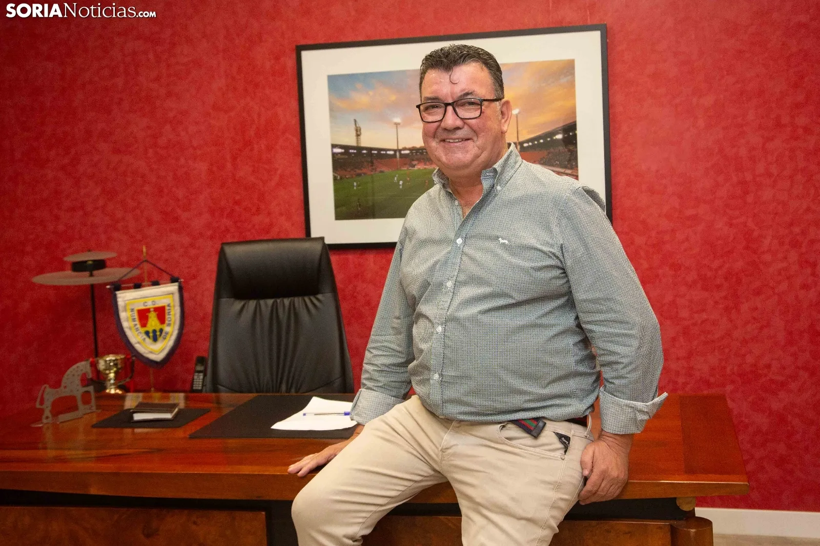 Patricio de Pedro, presidente del C.D. Numancia. Foto: María Ferrer