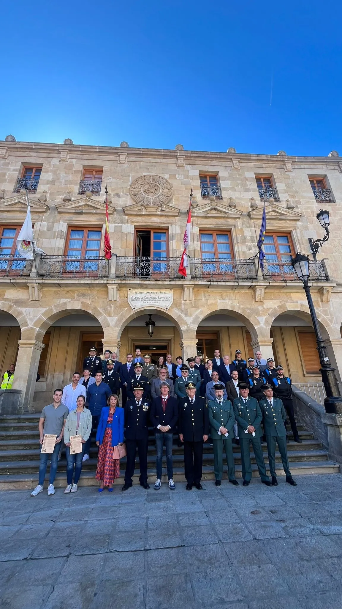 Foto 2 - Soria reconoce a 8 agentes de su Polic&iacute;a Local, la Guardia Civil y la Polic&iacute;a Nacional