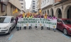 Imagen de la manifestación protagonizada por las OPAs en Soria durante febrero en la capital. /SN