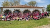 Foto de familia de las distintas plantillas del club este mayo en Valonsadero. 