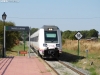 El tren de Soria a Madrid a su paso por Tardelcuende. María Ferrer