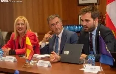 Una imagen de la jornada hoy en la sede de la Delegación Territorial de la Junta en Soria. /SN