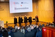 El Rey Felipe VI preside la entrega del I Premio Internacional de Hispanismo en Soria. 