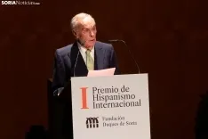 El Rey Felipe VI preside la entrega del I Premio Internacional de Hispanismo en Soria. 