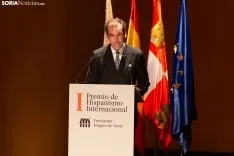 El Rey Felipe VI preside la entrega del I Premio Internacional de Hispanismo en Soria. 