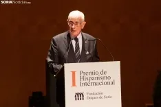 El Rey Felipe VI preside la entrega del I Premio Internacional de Hispanismo en Soria. 
