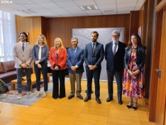 Reunión con la delegación técnica de la OCDE en la delegación de la Junta en Soria.