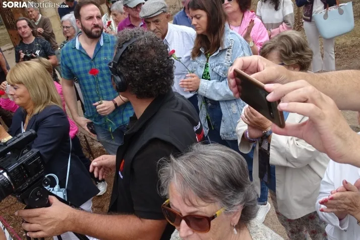 Una imagen del emotivo acto de hoy. /SN