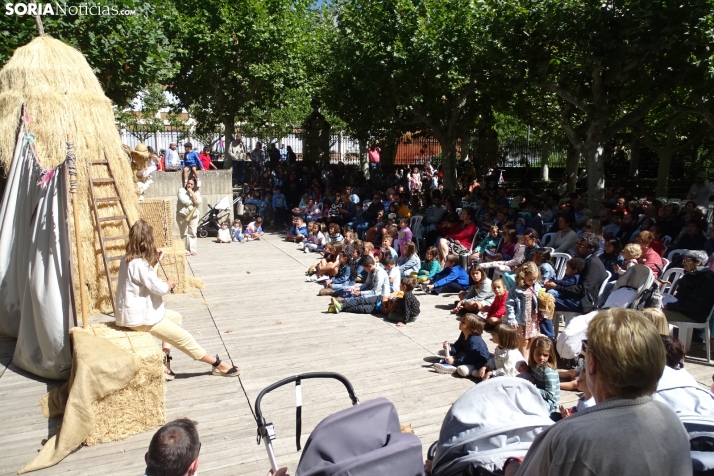 Una imagen de la sesión teatral este mediodía. /PC