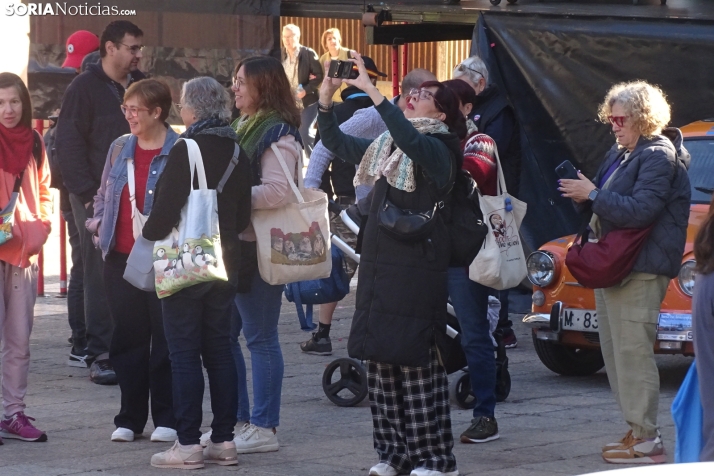 Una de las imágenes de la plaza Mayor de Soria este sábado. /PC