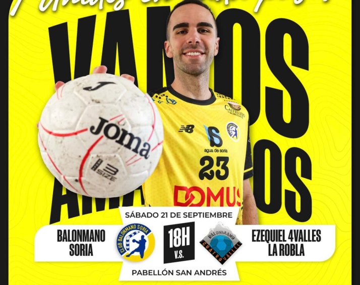 Directo Primera Nacional: BM Soria vs 4Valles La Robla, los sorianos quieren empezar con buen pie