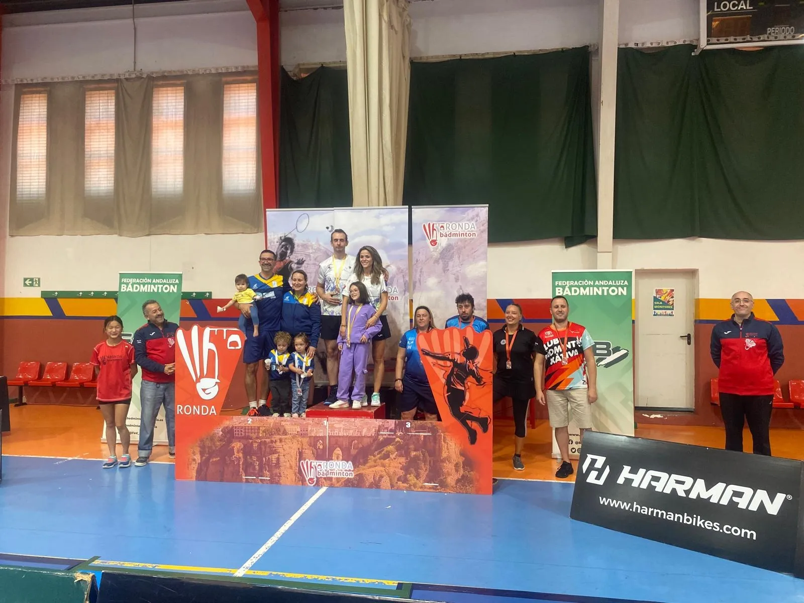 Uno de los podios con presencia soriana en Ronda. 