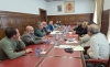 Una imagen de la reunión de coordinación de seguridad de la campaña micológica hoy en la sede de la Subdelegación. /SdG