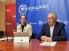 Izquierdo y Remacha hoy en rueda de prensa. SN