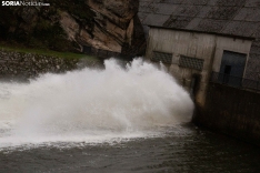 La presa de Soria y el embalse de la Cuerda del Pozo. Fotos: María Ferrer. 