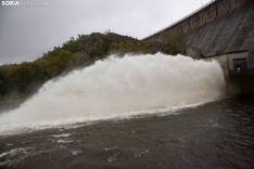 La presa de Soria y el embalse de la Cuerda del Pozo. Fotos: María Ferrer. 