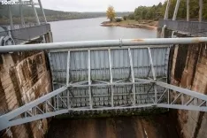 La presa de Soria y el embalse de la Cuerda del Pozo. Fotos: María Ferrer. 