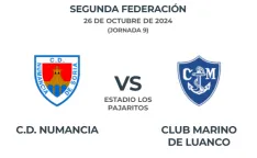 Foto 2 - As&iacute; ha sido la victoria del C.D. Numancia frente al Club Marino de Luanco
